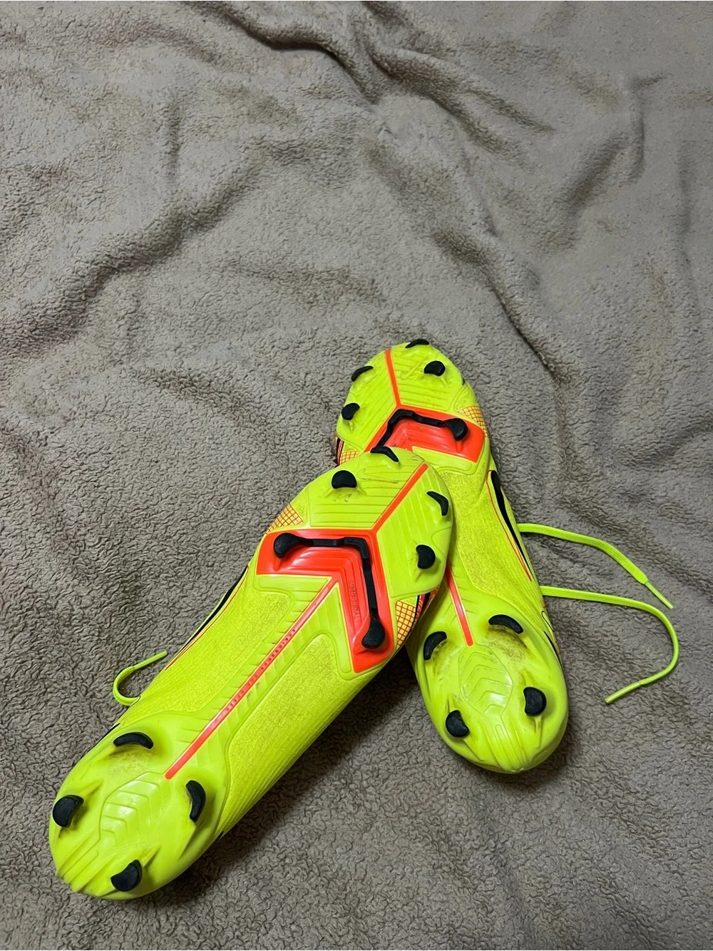 Nike Mercurial Kids Neon Soccer Cleats